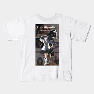 roxy anime manga mushoku tensei Kids T-Shirt